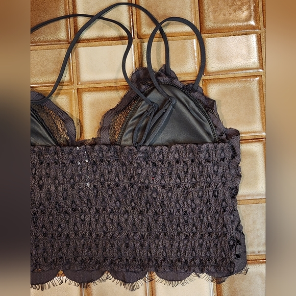 NEW Crochet Lace Bralette - Plus Size Ash Gray - Picture 6 of 12